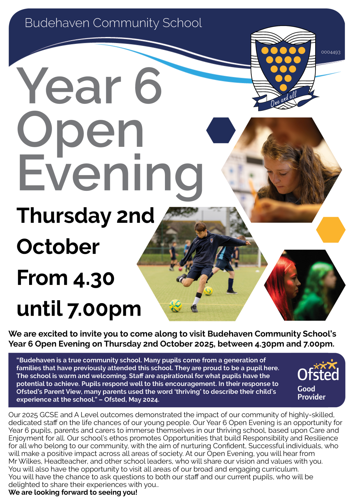 Year 6 Open Evening Information
